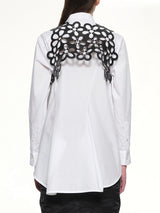 Petal Leather Vest in Black