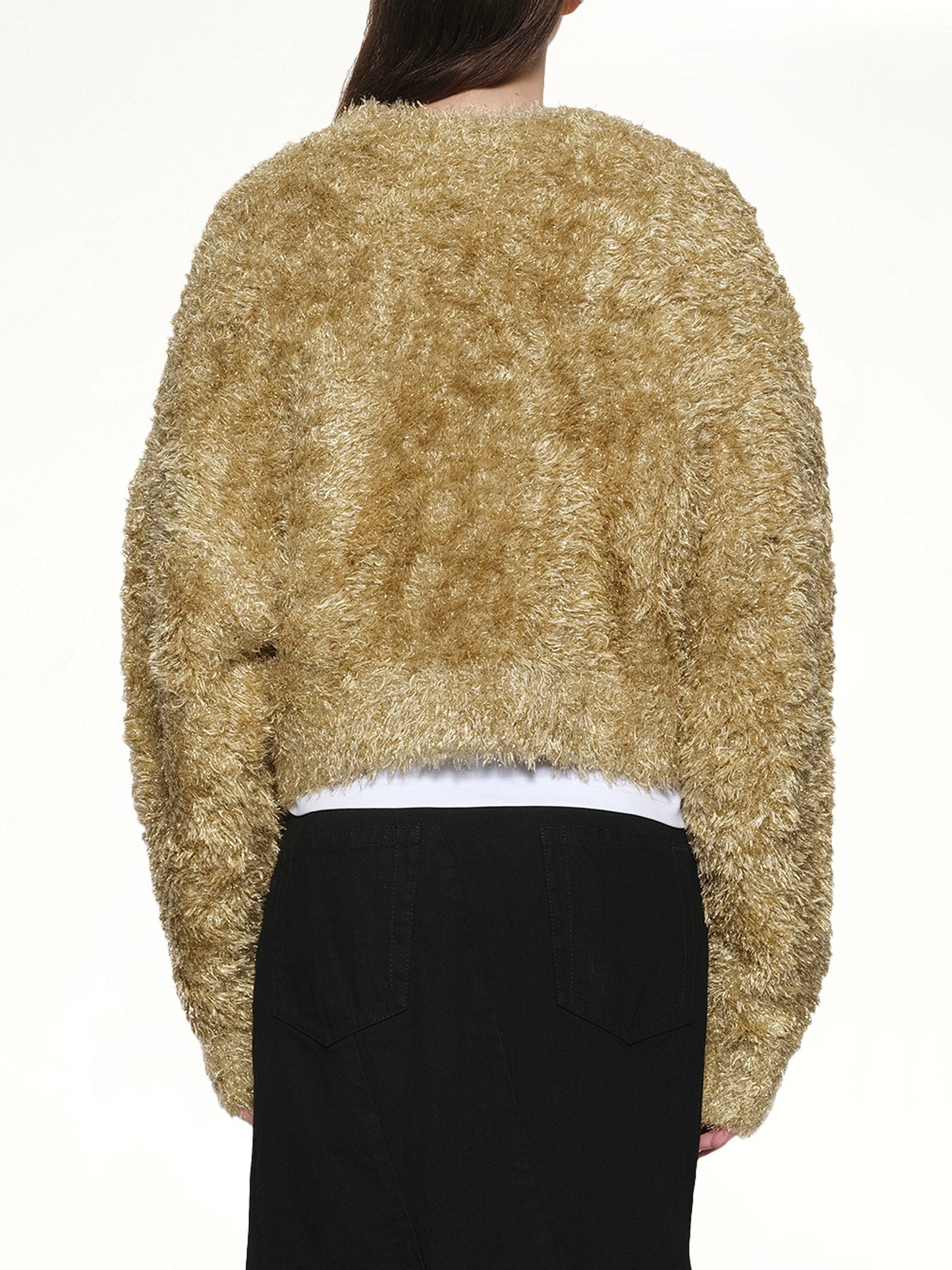 Polyester Lame Knit in Gold