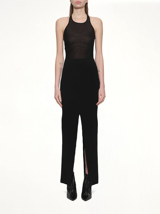 Short Sliced Skirt in Black