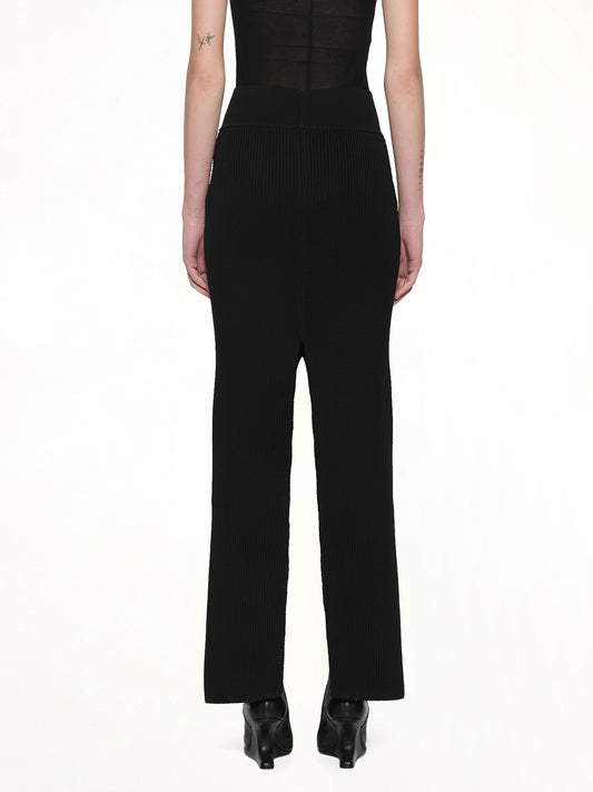 Short Sliced Skirt in Black