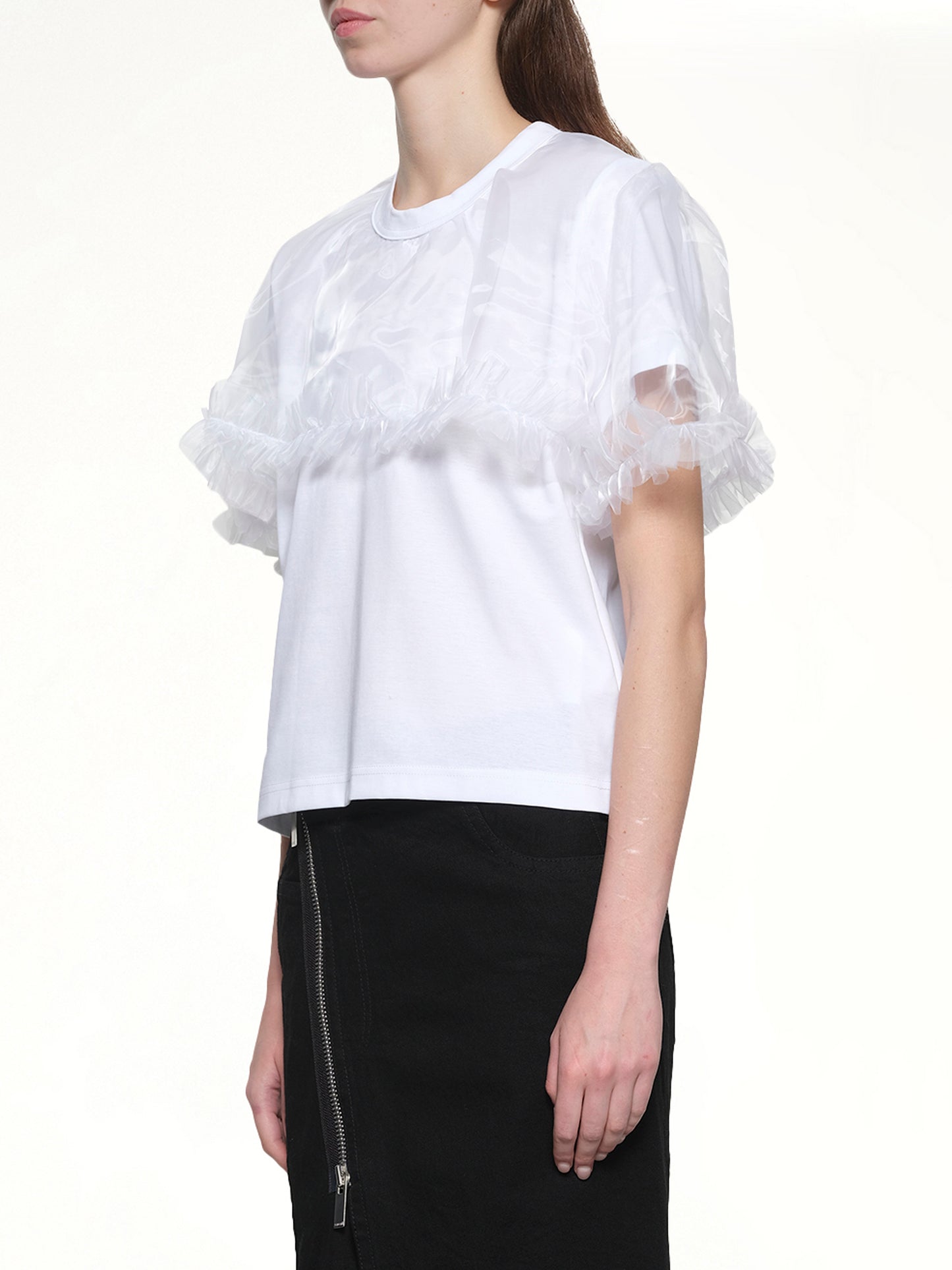 Tulle T-Shirt in White