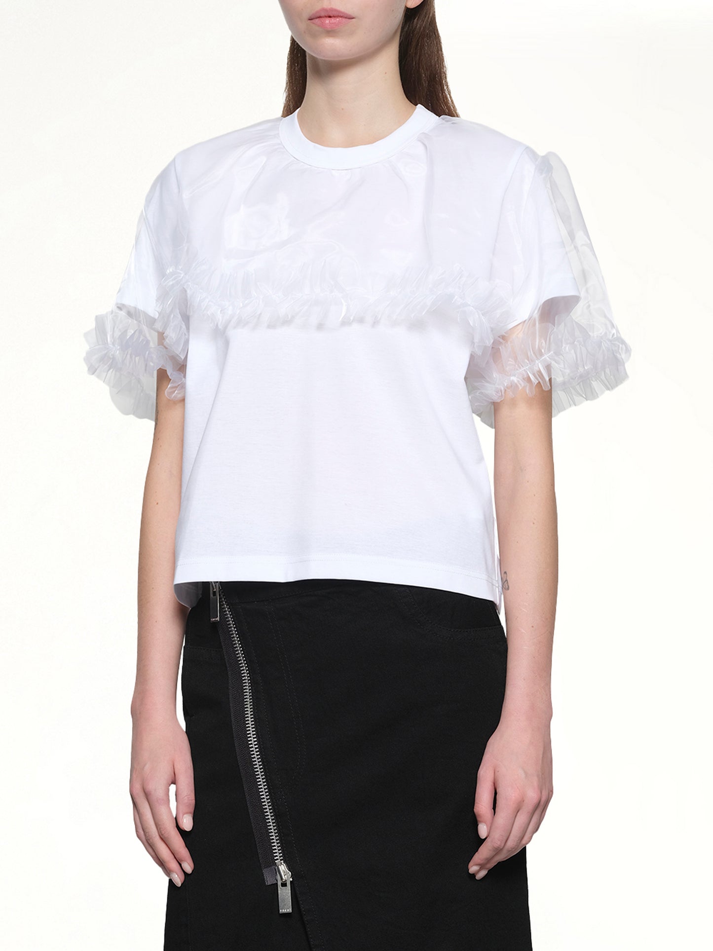 Tulle T-Shirt in White