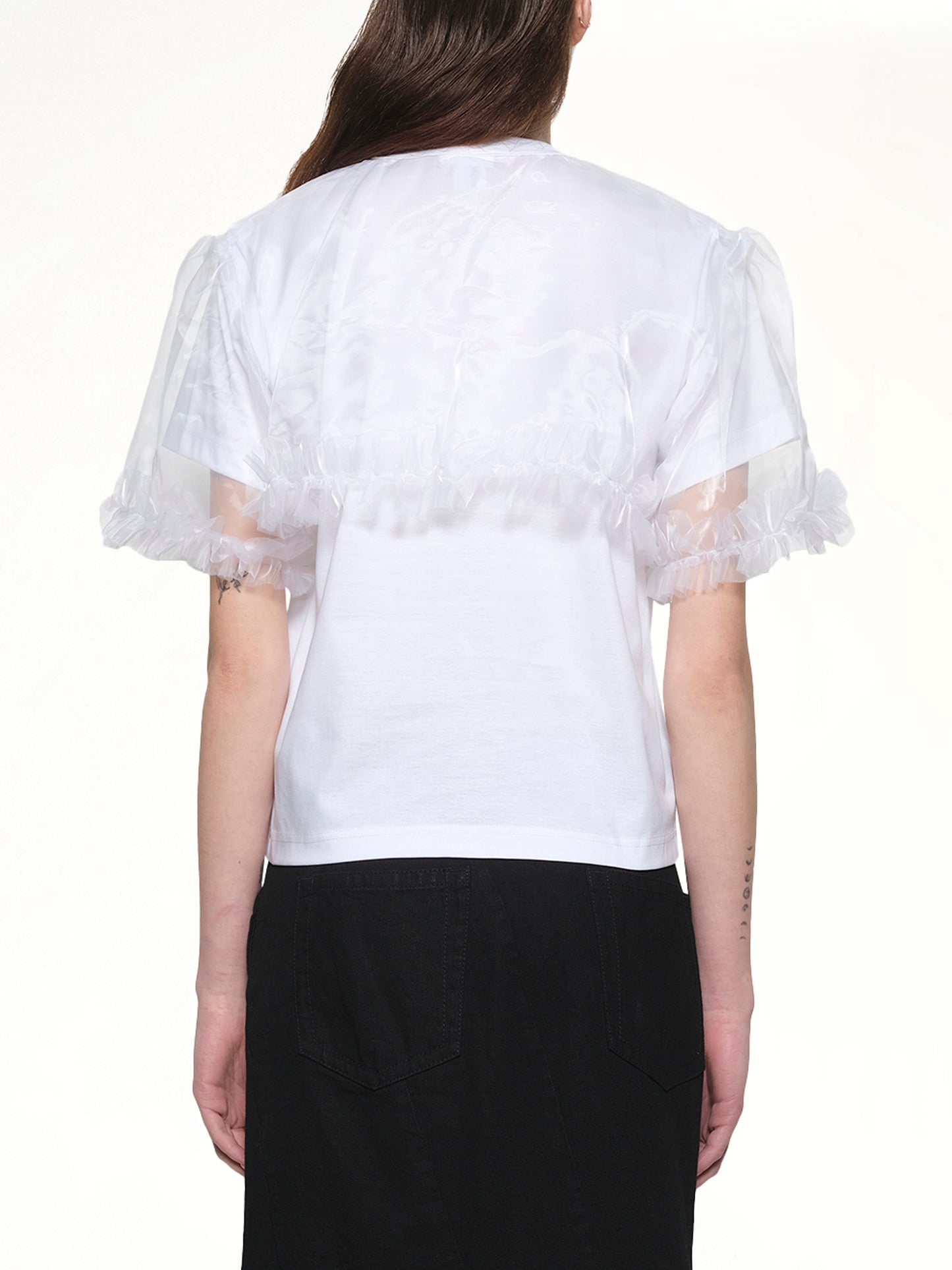 Tulle T-Shirt in White