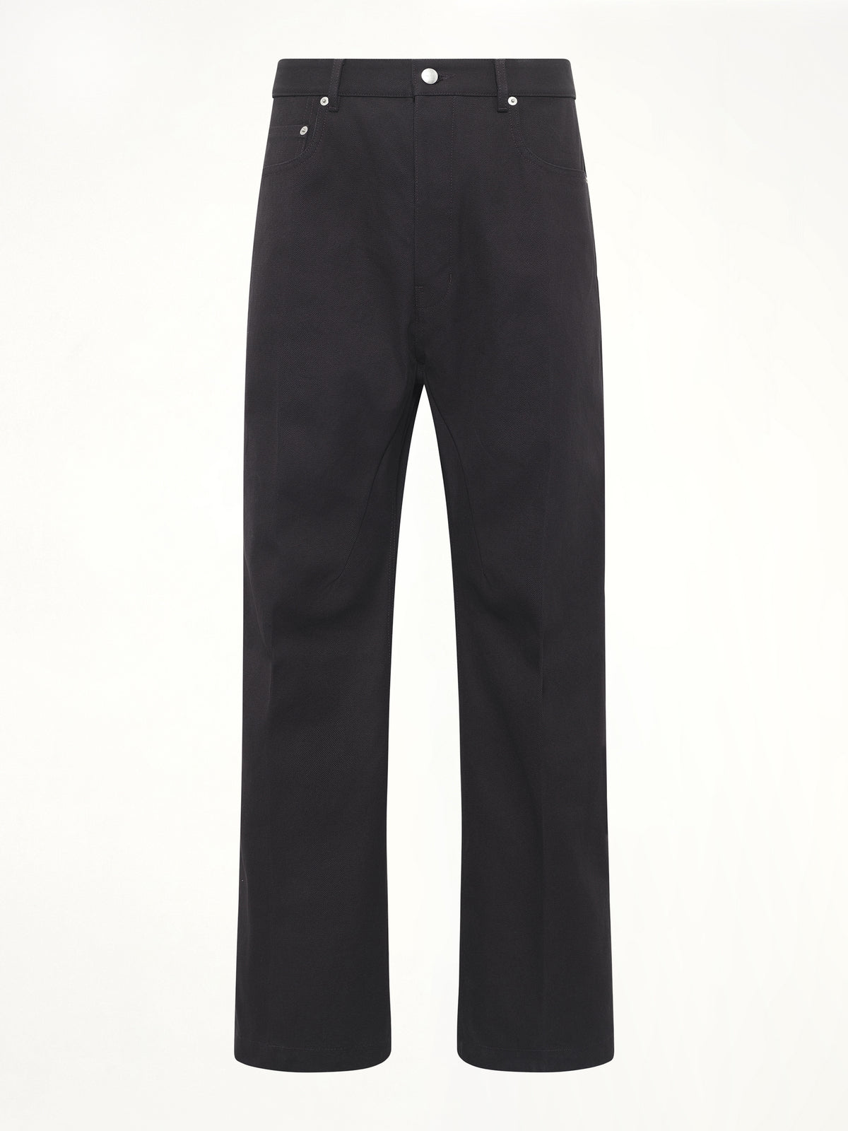 Cotton Whipcord Geth Jeans in Black
