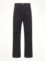 Cotton Whipcord Geth Jeans in Black