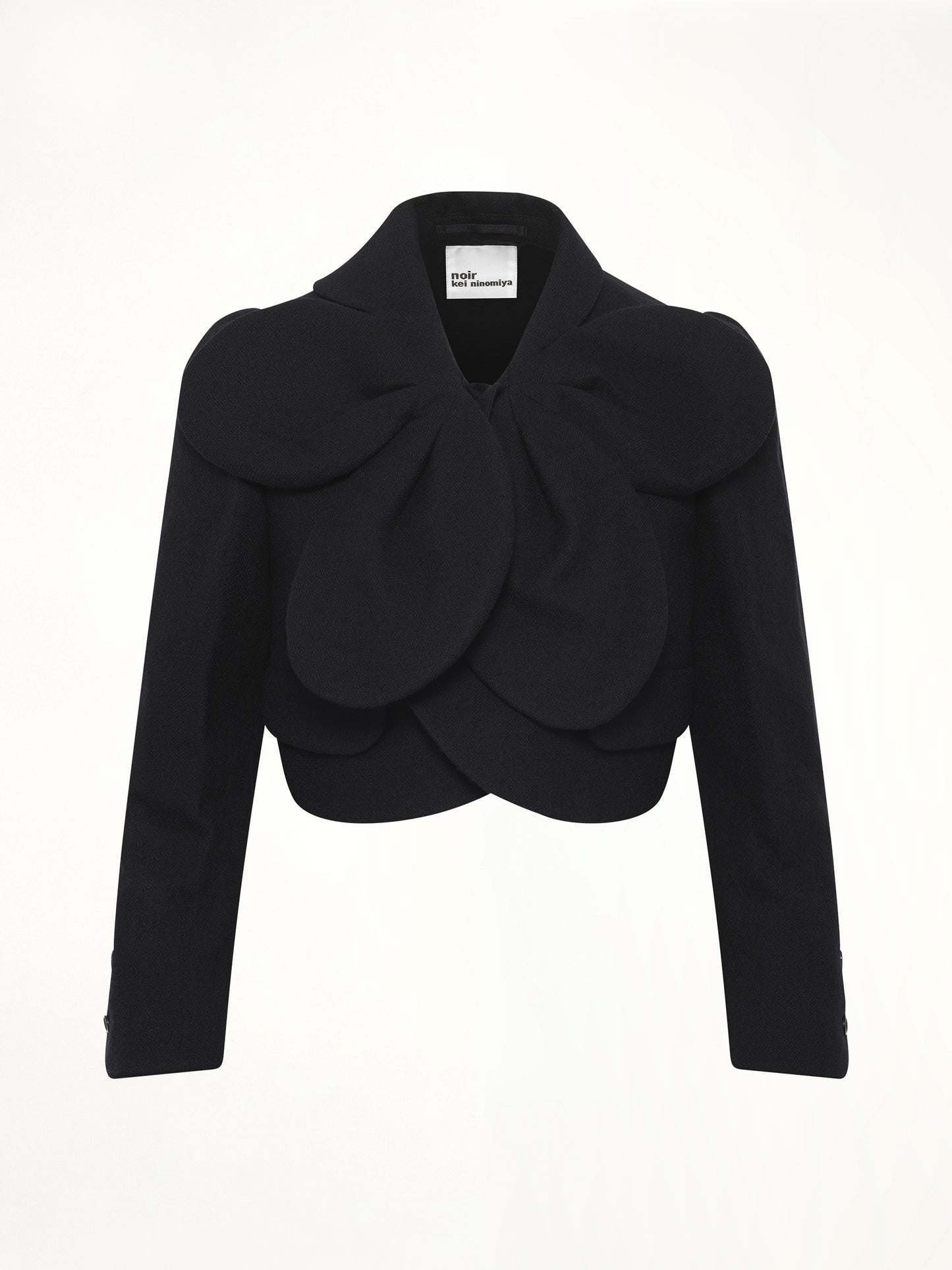 Flower Petal Jacket in Black