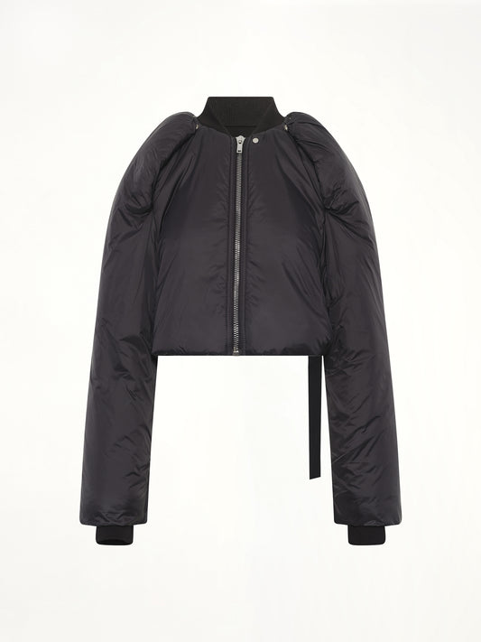 Convertible Padded Jacket in Black