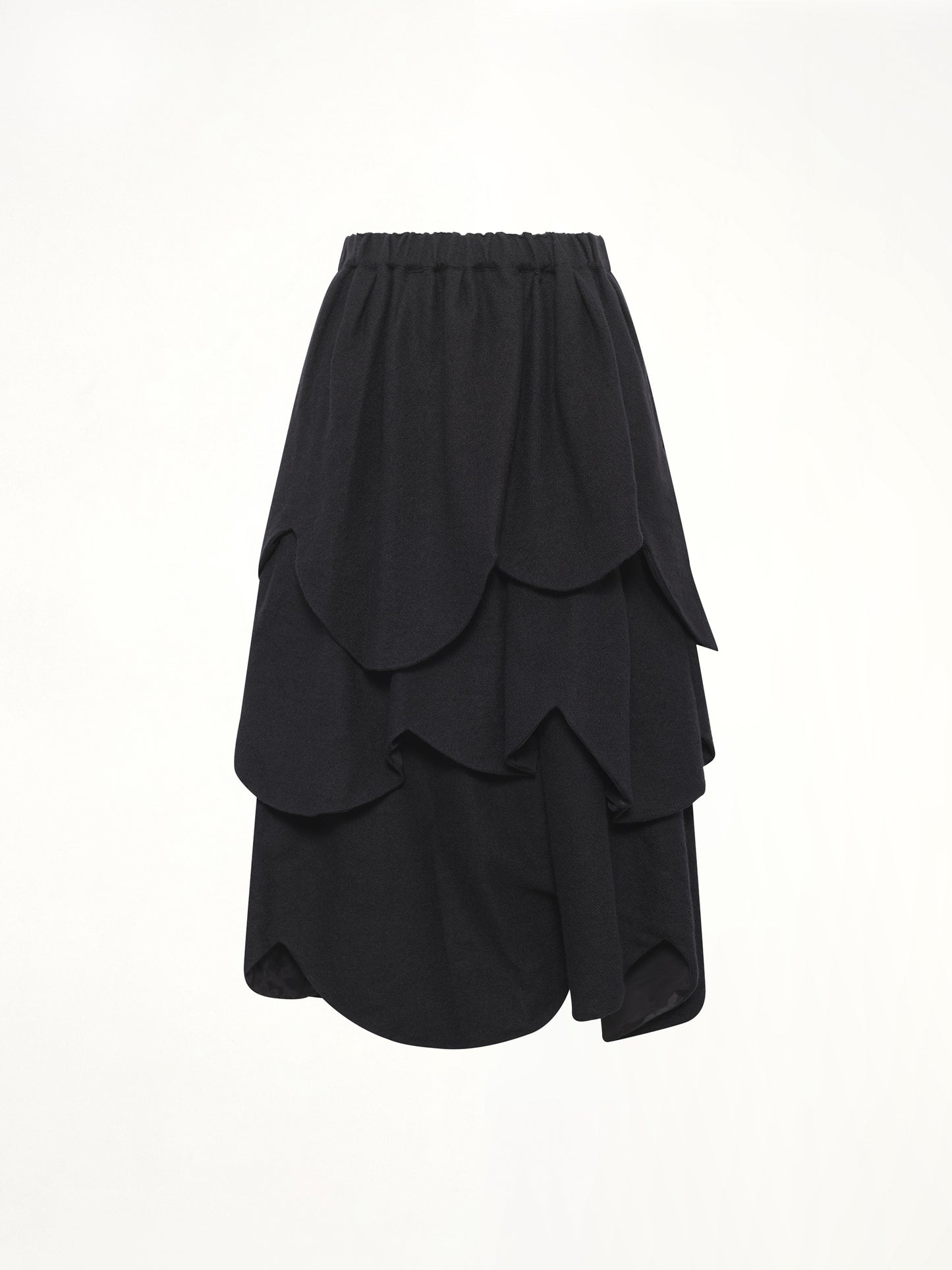 Gathered Skirt in Black