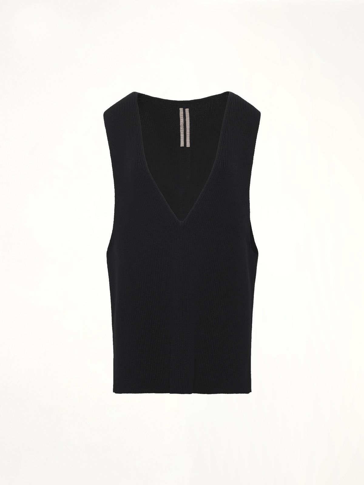 V Neck Top in Black