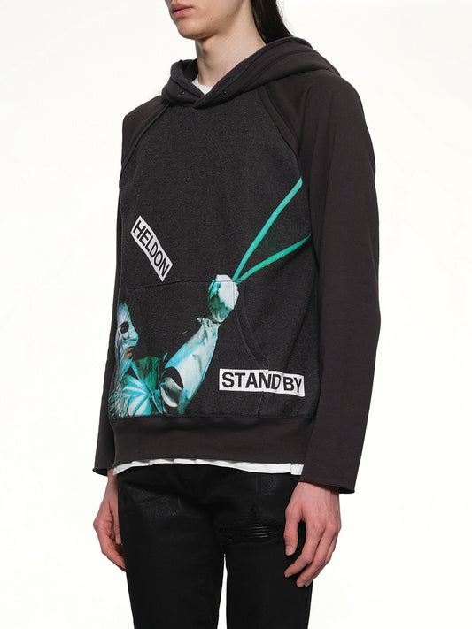 Heldon Stand By Hoodie in Black