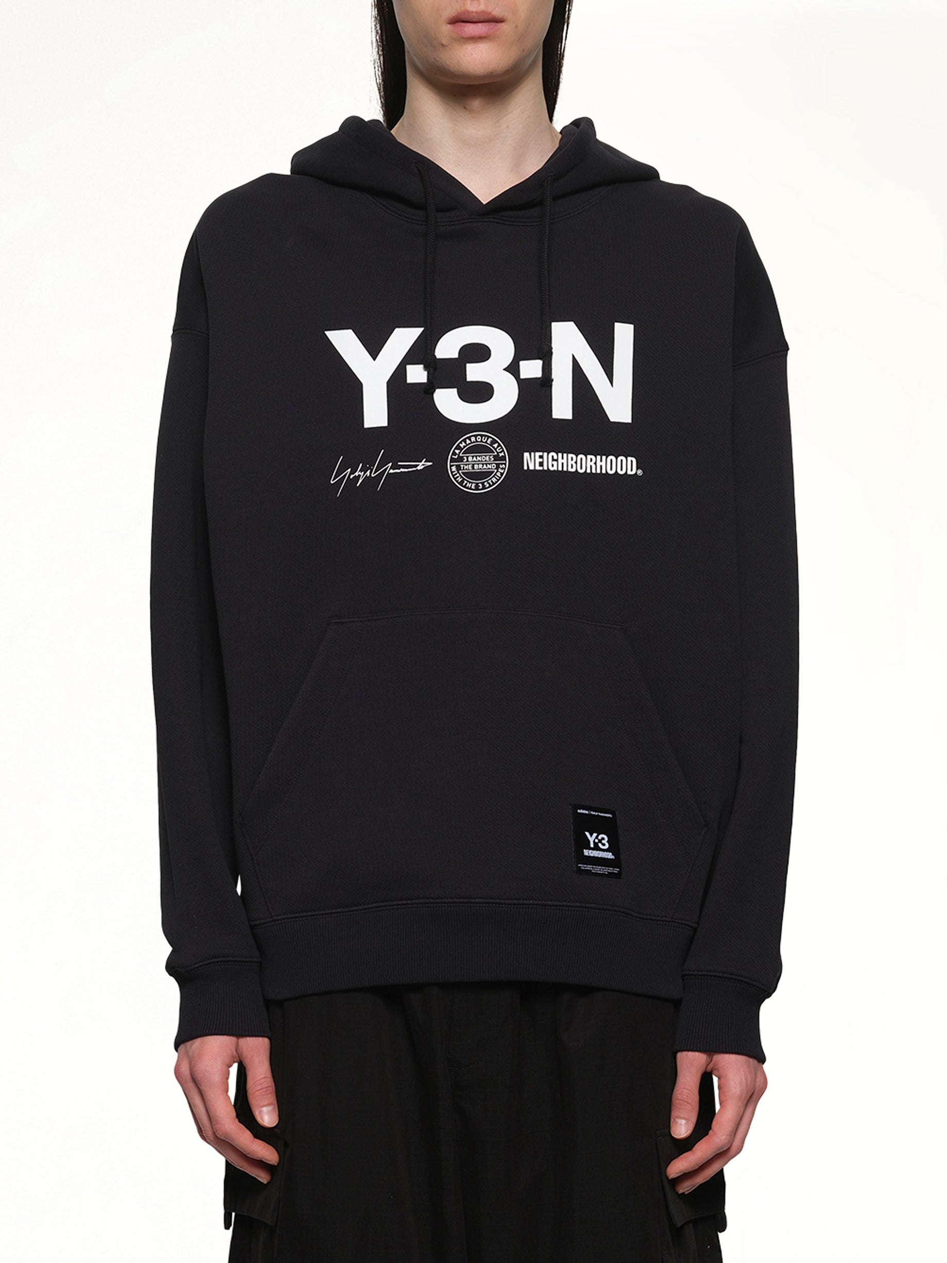 Y-3 X NBHD Graphic Hoodie in Black