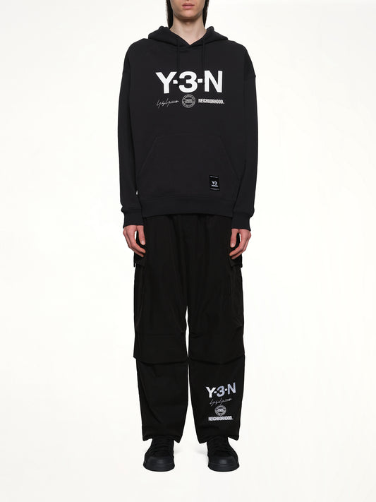 Y-3 X NBHD Graphic Hoodie in Black