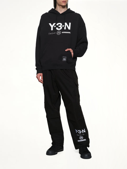 Y-3 X NBHD Graphic Hoodie in Black