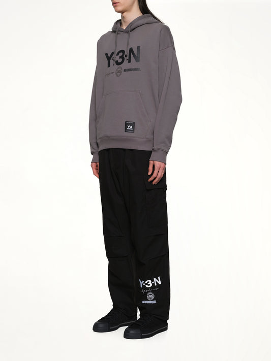 Y-3 X NBHD Graphic Hoodie in Granite