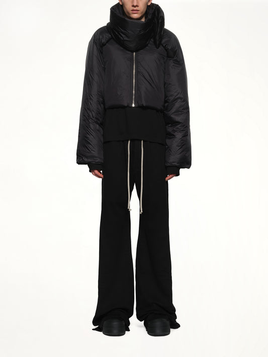 Convertible Down Jacket in Black