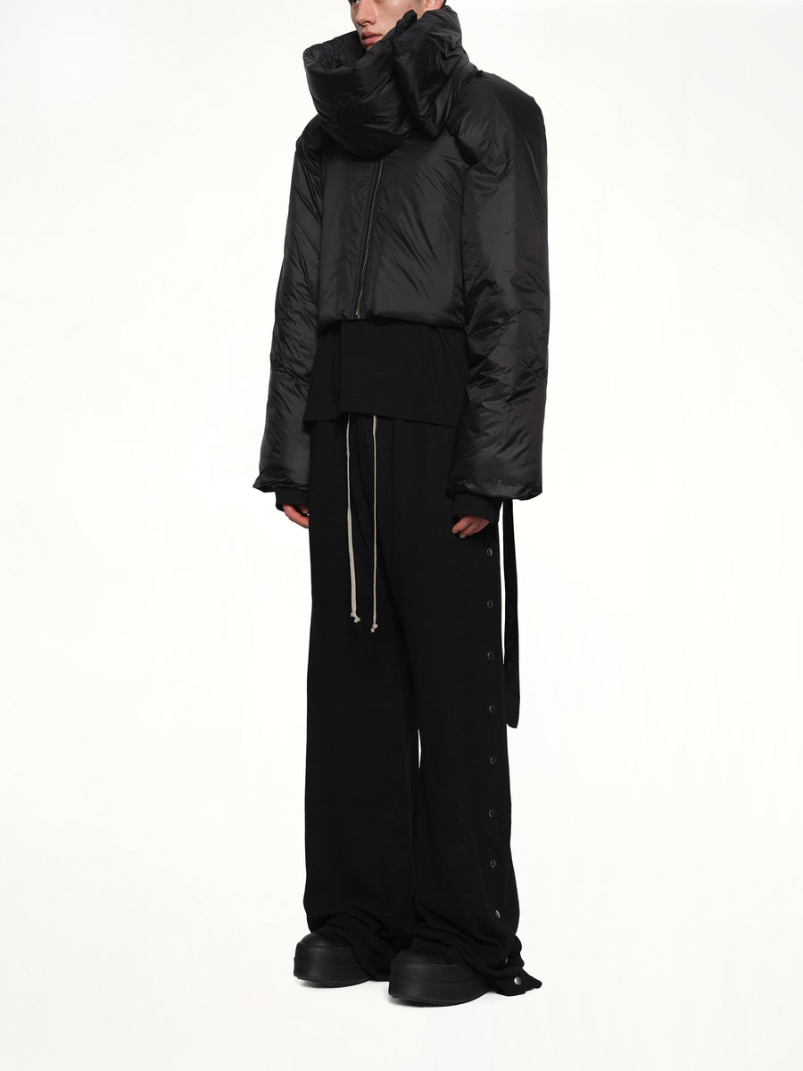 Convertible Down Jacket in Black