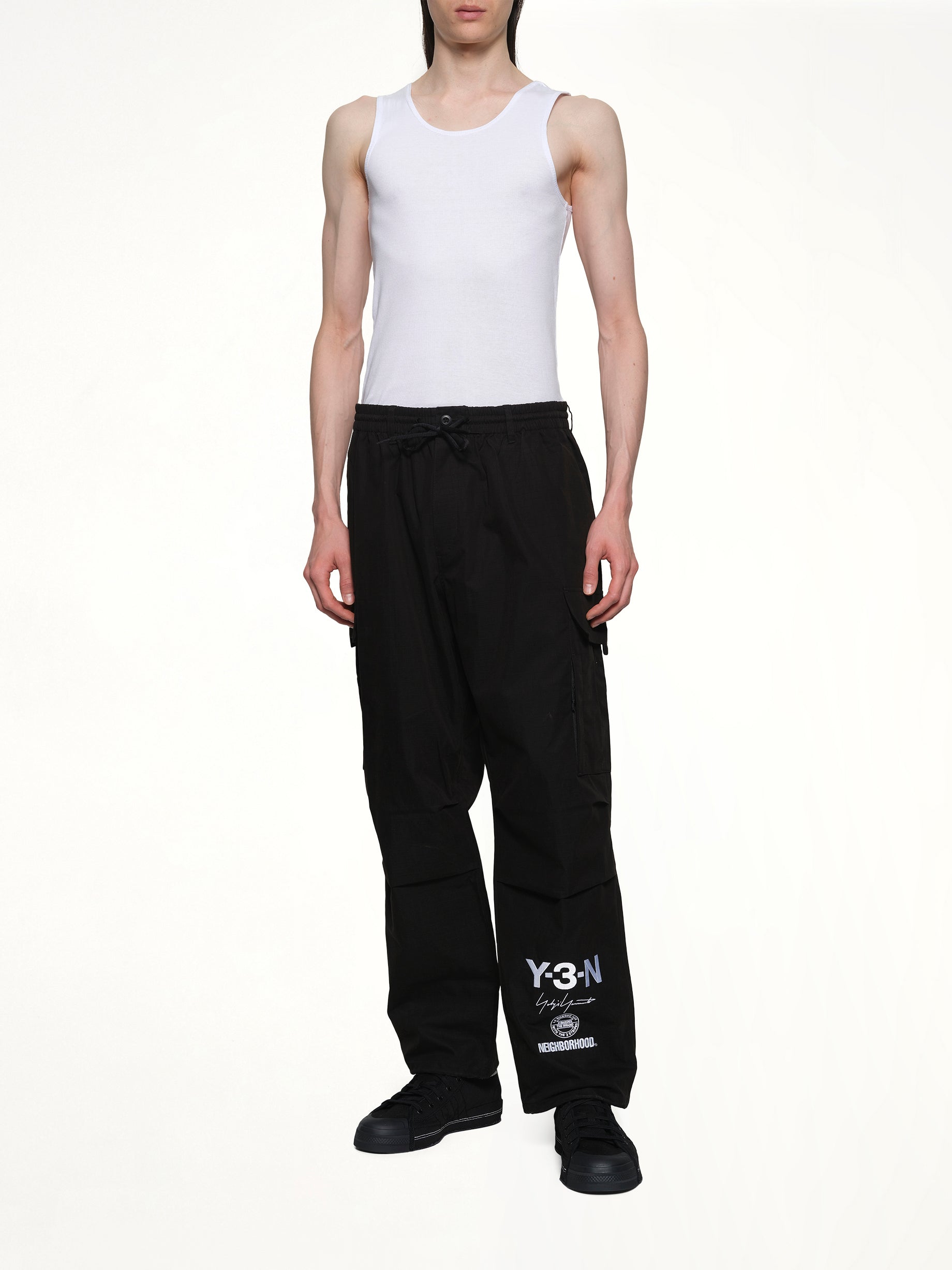 Y-3 X NBHD 블랙 카고 팬츠