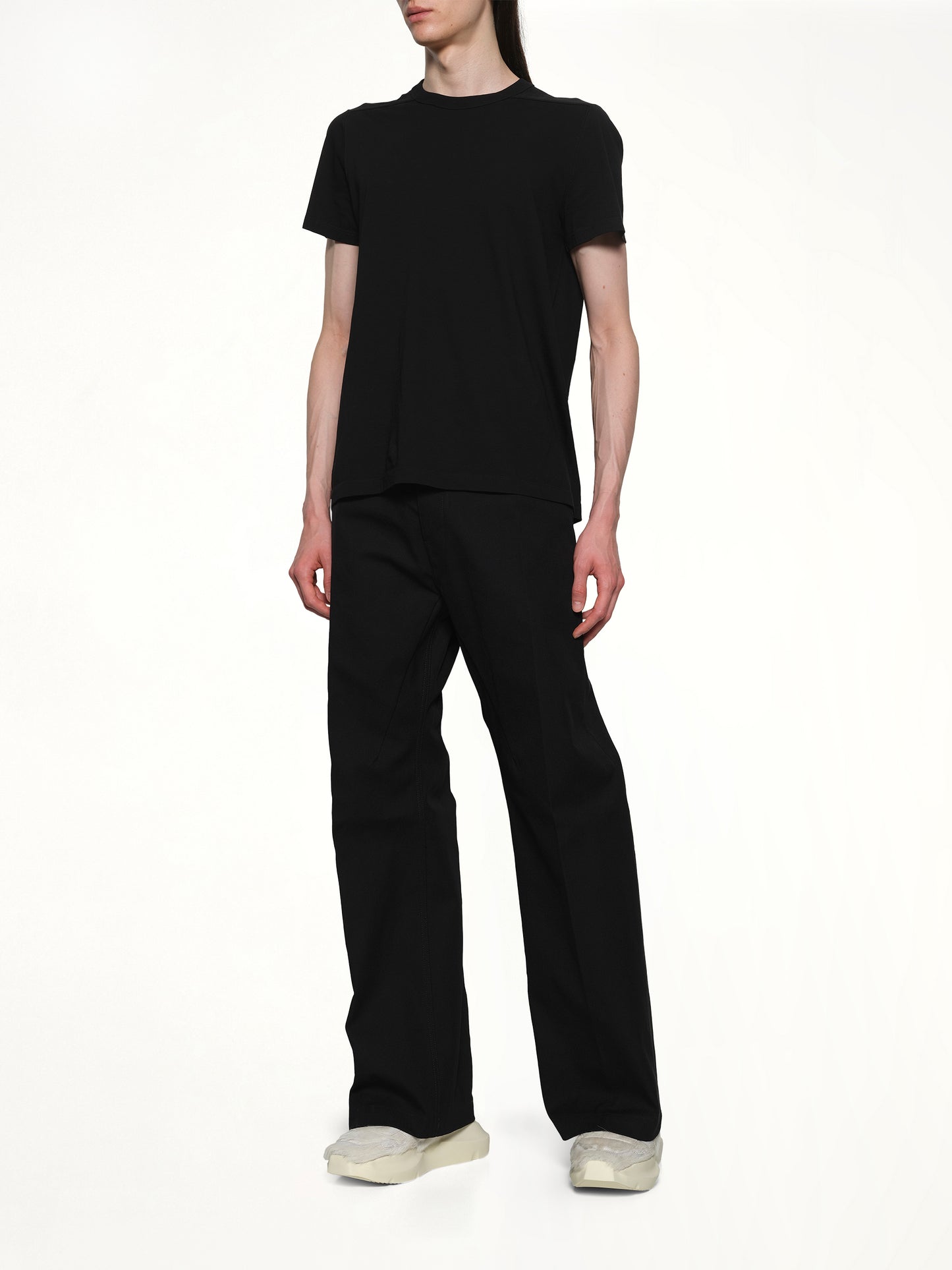 Cotton Whipcord Geth Jeans in Black