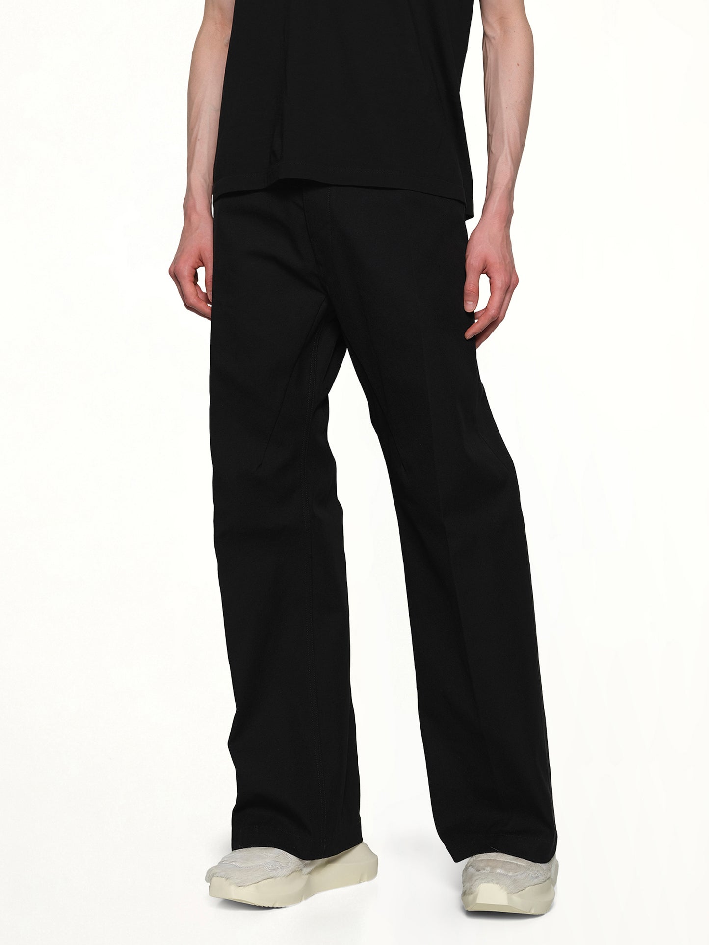 Cotton Whipcord Geth Jeans in Black