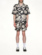 Floral Bowling Shirt in Black