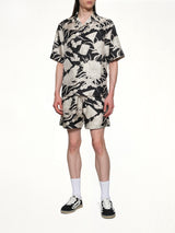 Floral Bowling Shirt in Black