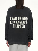 Relaxed Long Sleeve Disciple T-Shirt in Black