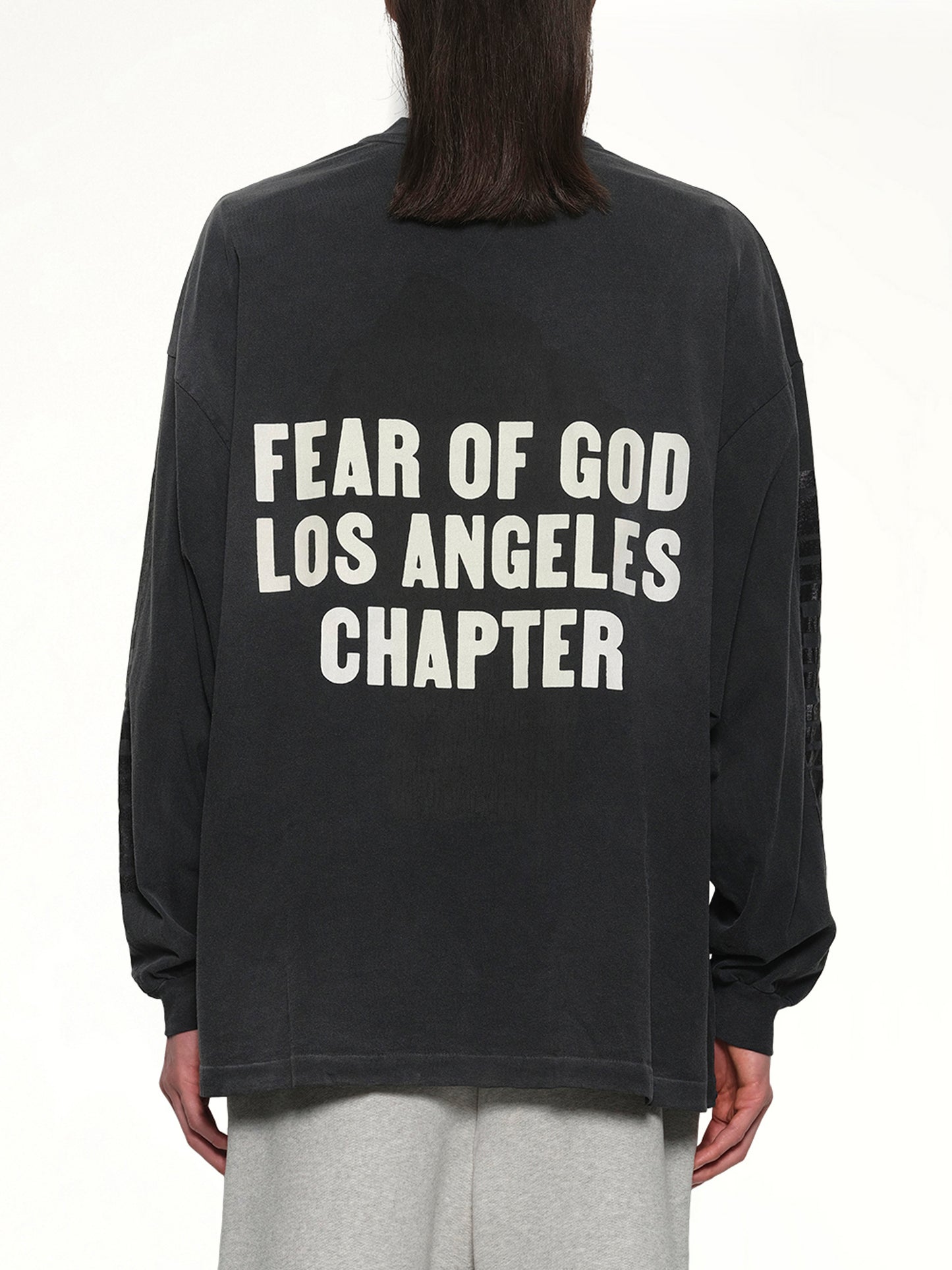 Relaxed Long Sleeve Disciple T-Shirt in Black