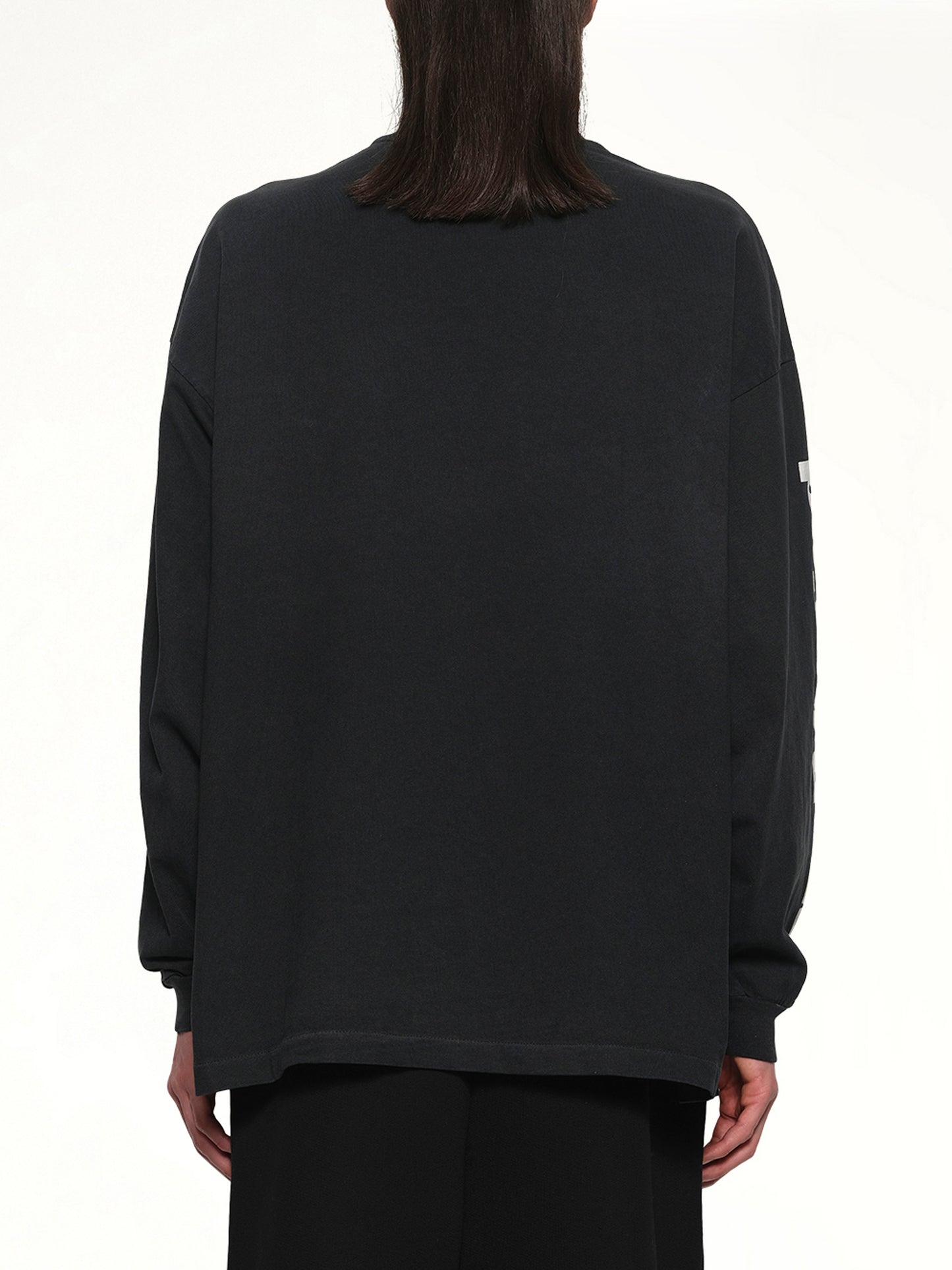 Relaxed Long Sleeve Fear Of God T-Shirt in Black