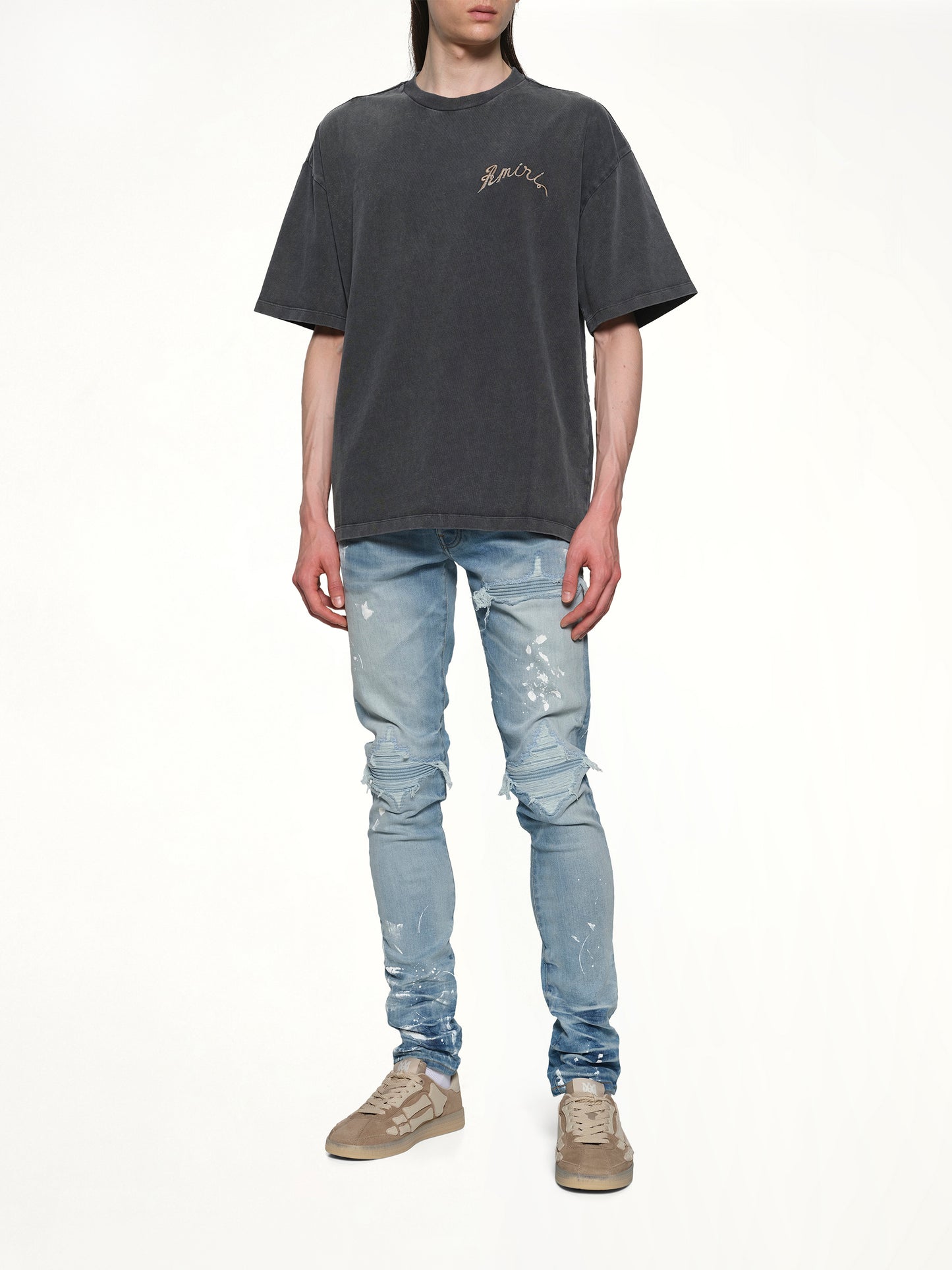Amiri Dragon Overized Tee in Black