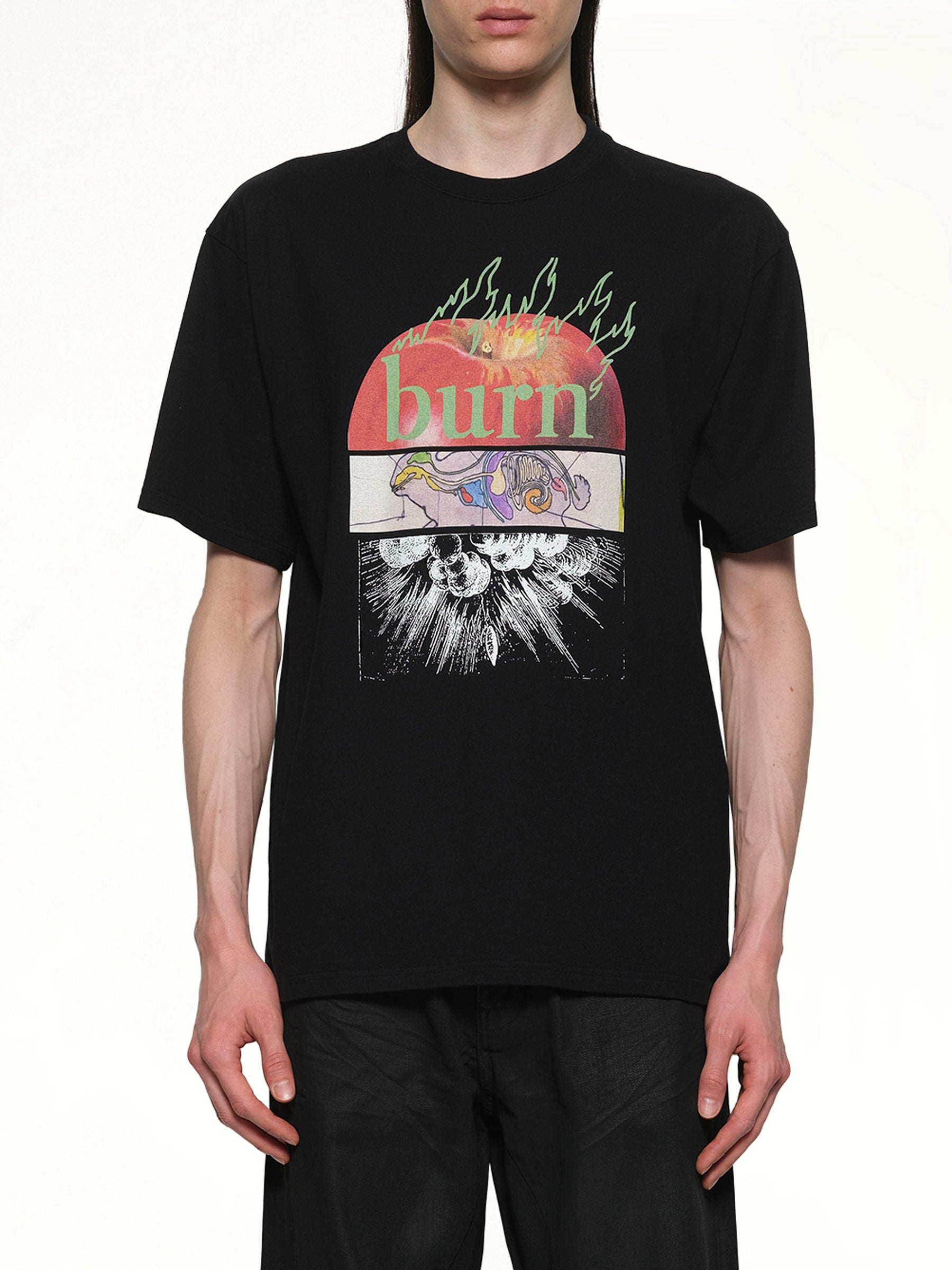 번 티셔츠 블랙