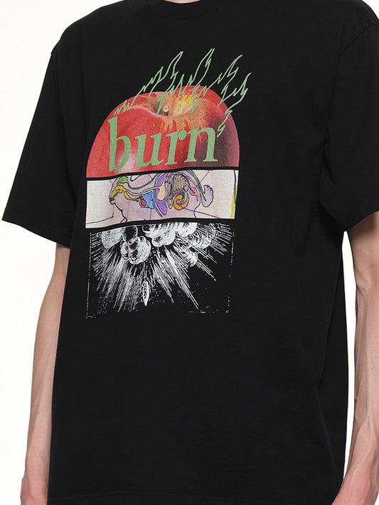 Burn T-Shirt in Black