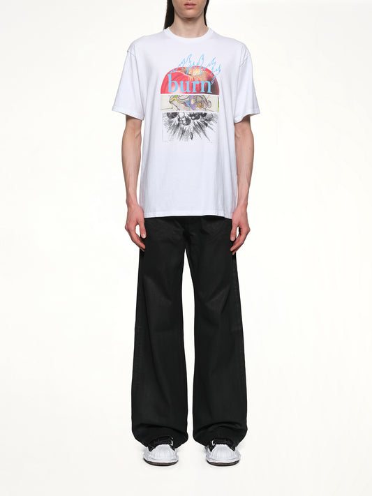 Burn T-Shirt in White