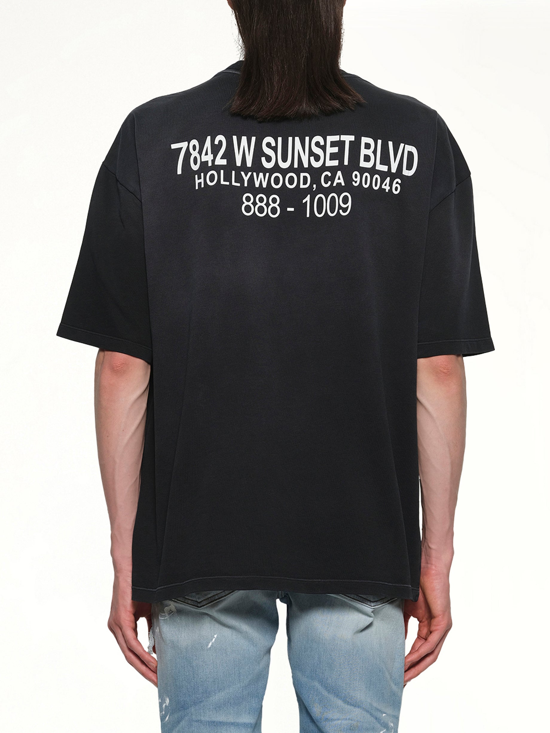 Club Amiri Wolf Oversized Tee in Black