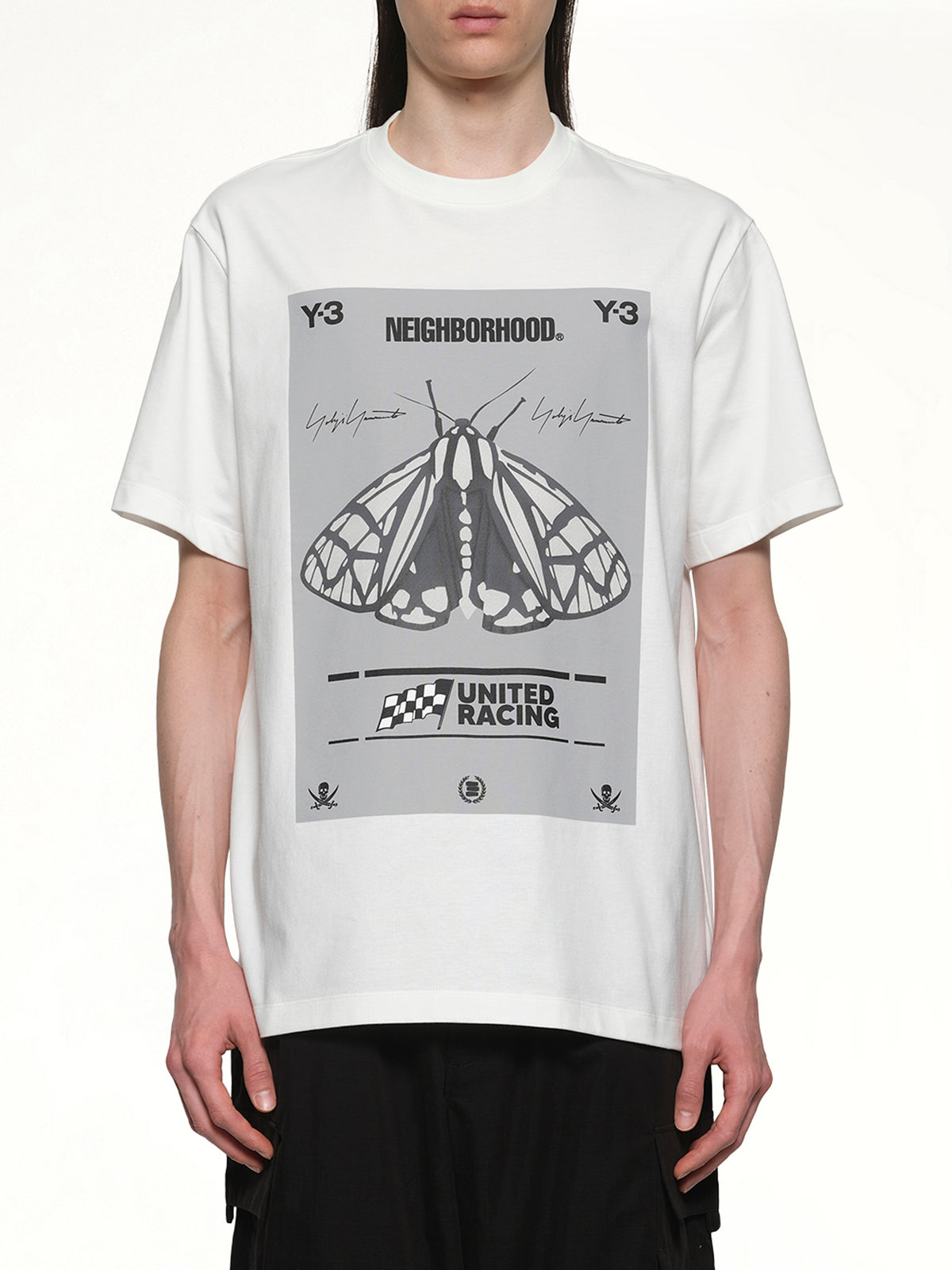 白色 Y-3 X NBHD 印花 T 恤
