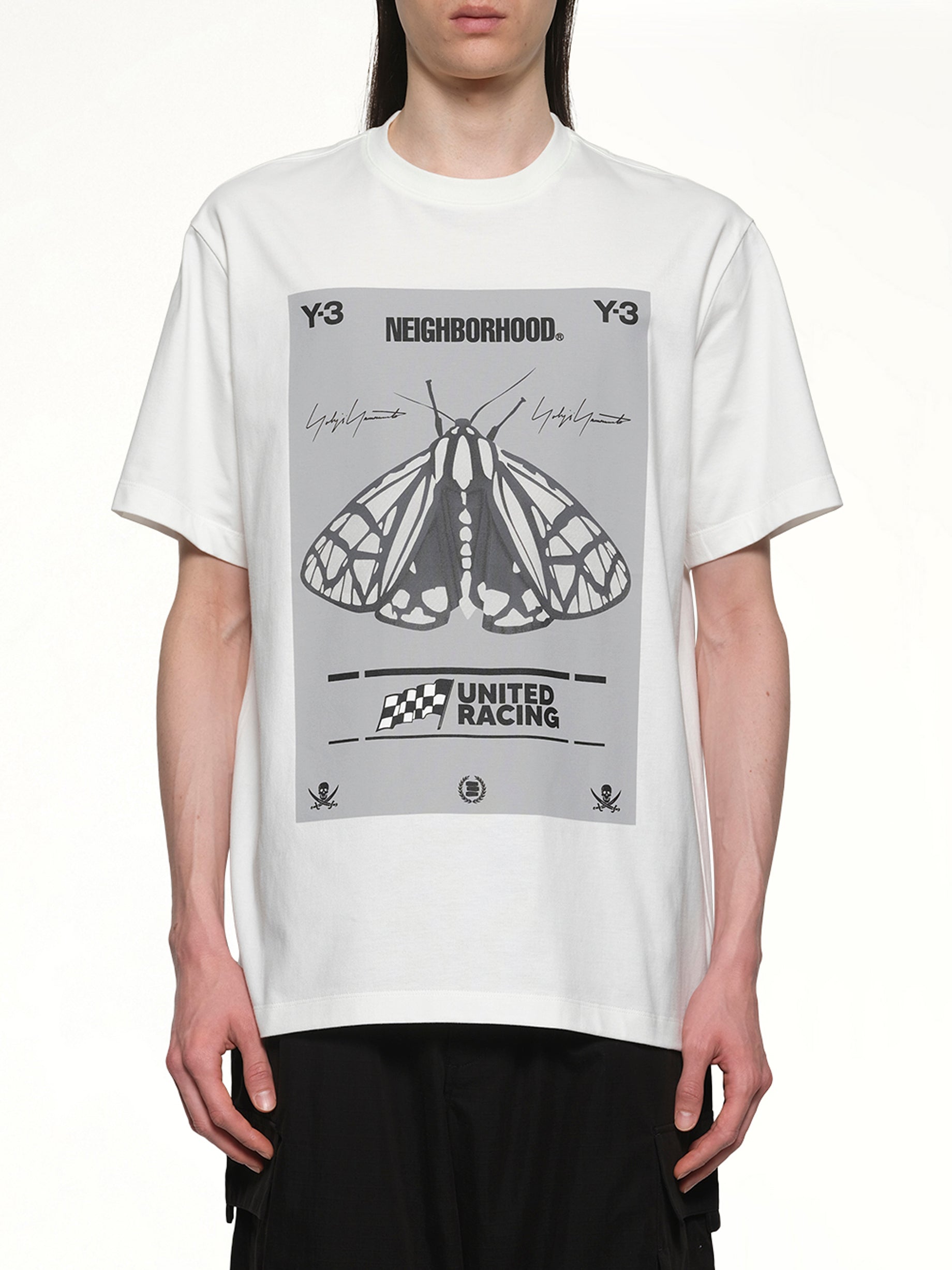 白色 Y-3 X NBHD 印花 T 恤