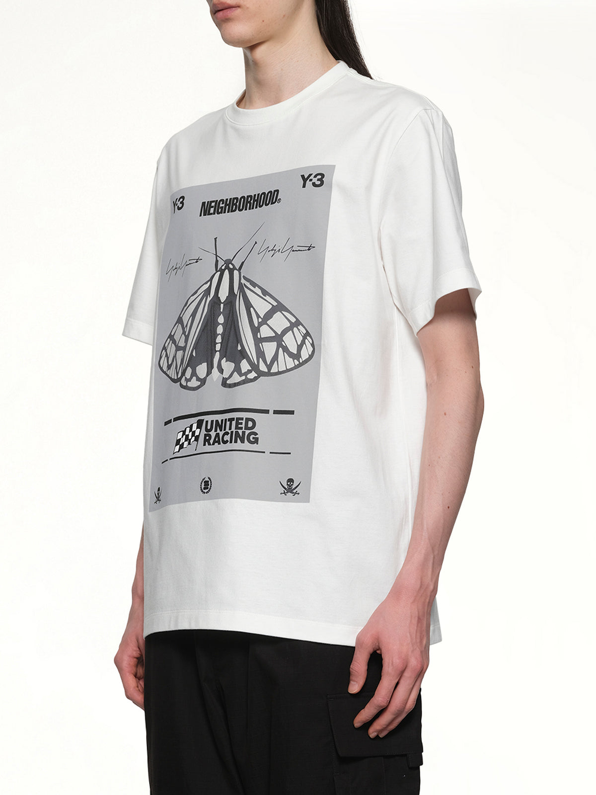 白色 Y-3 X NBHD 印花 T 恤