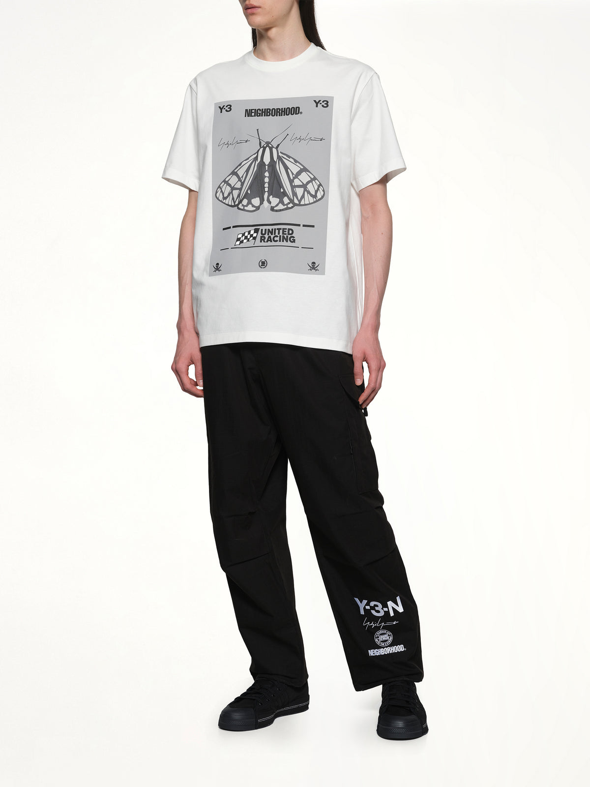 白色 Y-3 X NBHD 印花 T 恤