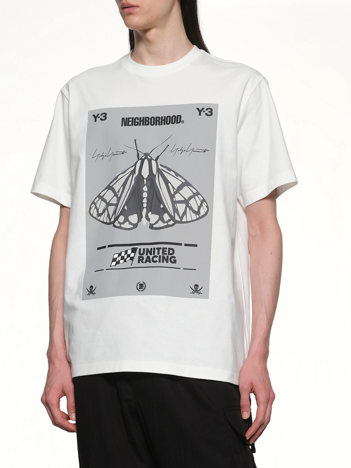 白色 Y-3 X NBHD 印花 T 恤