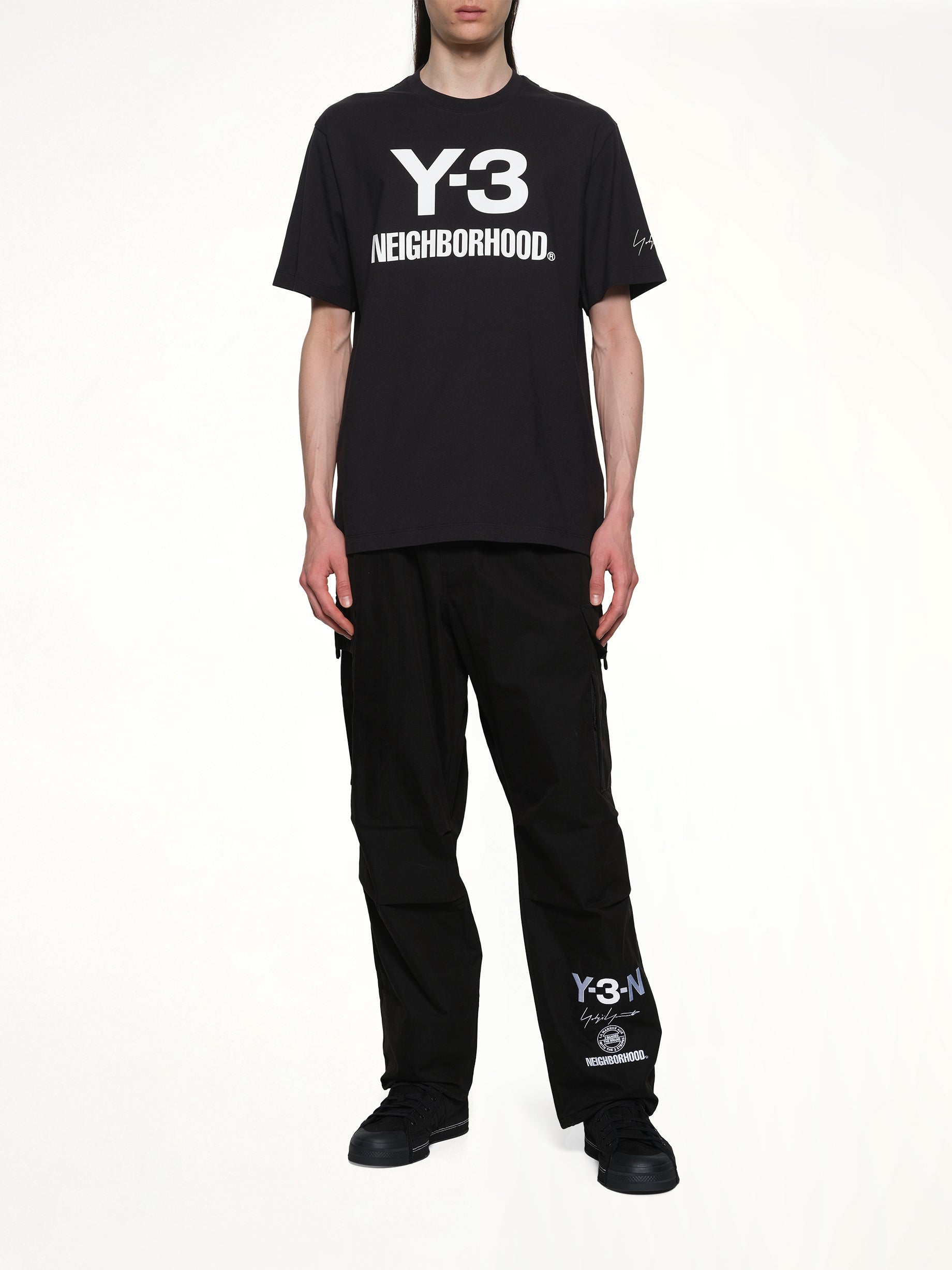 Y-3 X NBHD 黑色徽标T恤