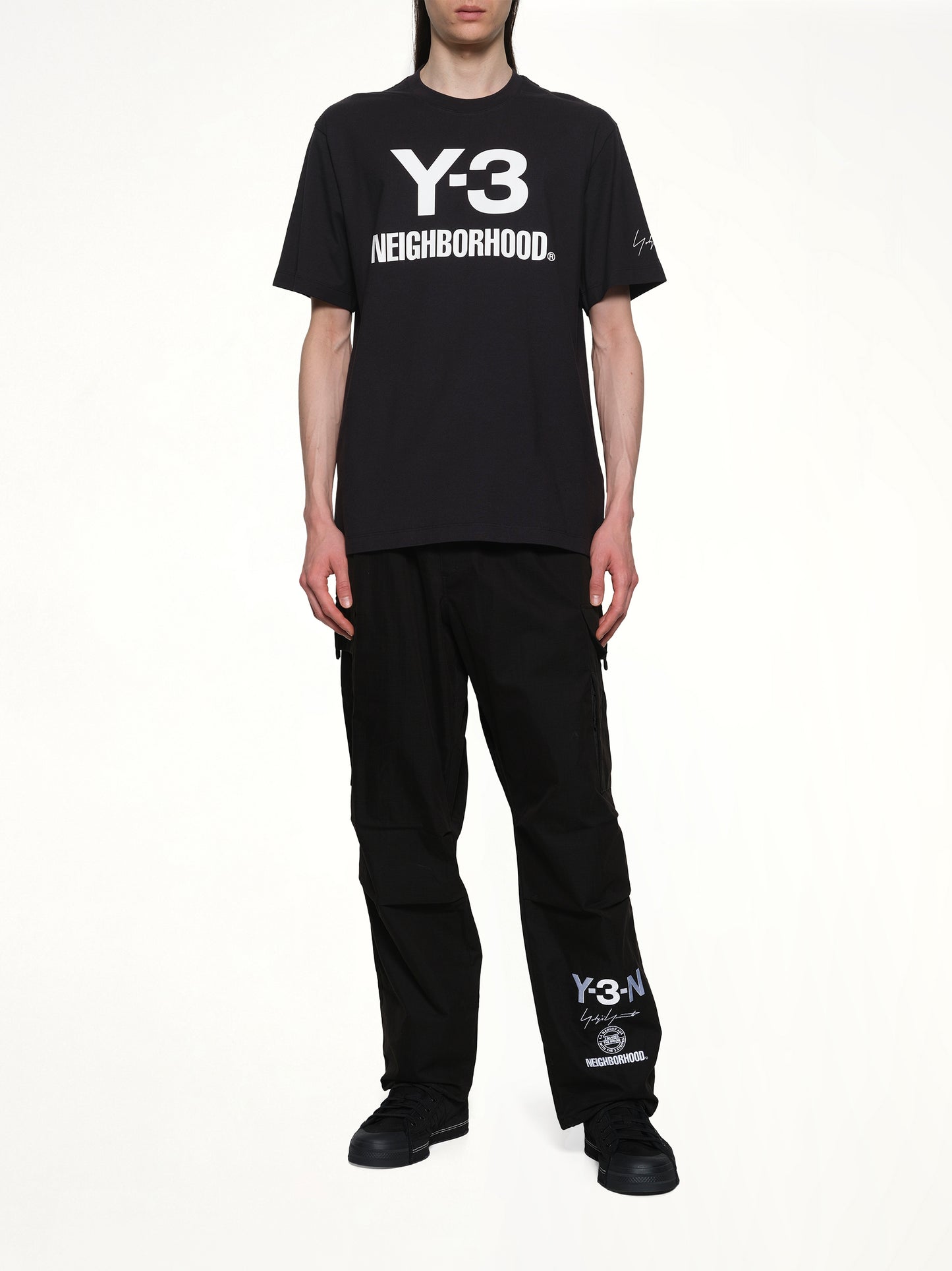 Y-3 X NBHD Logo T-Shirt in Black