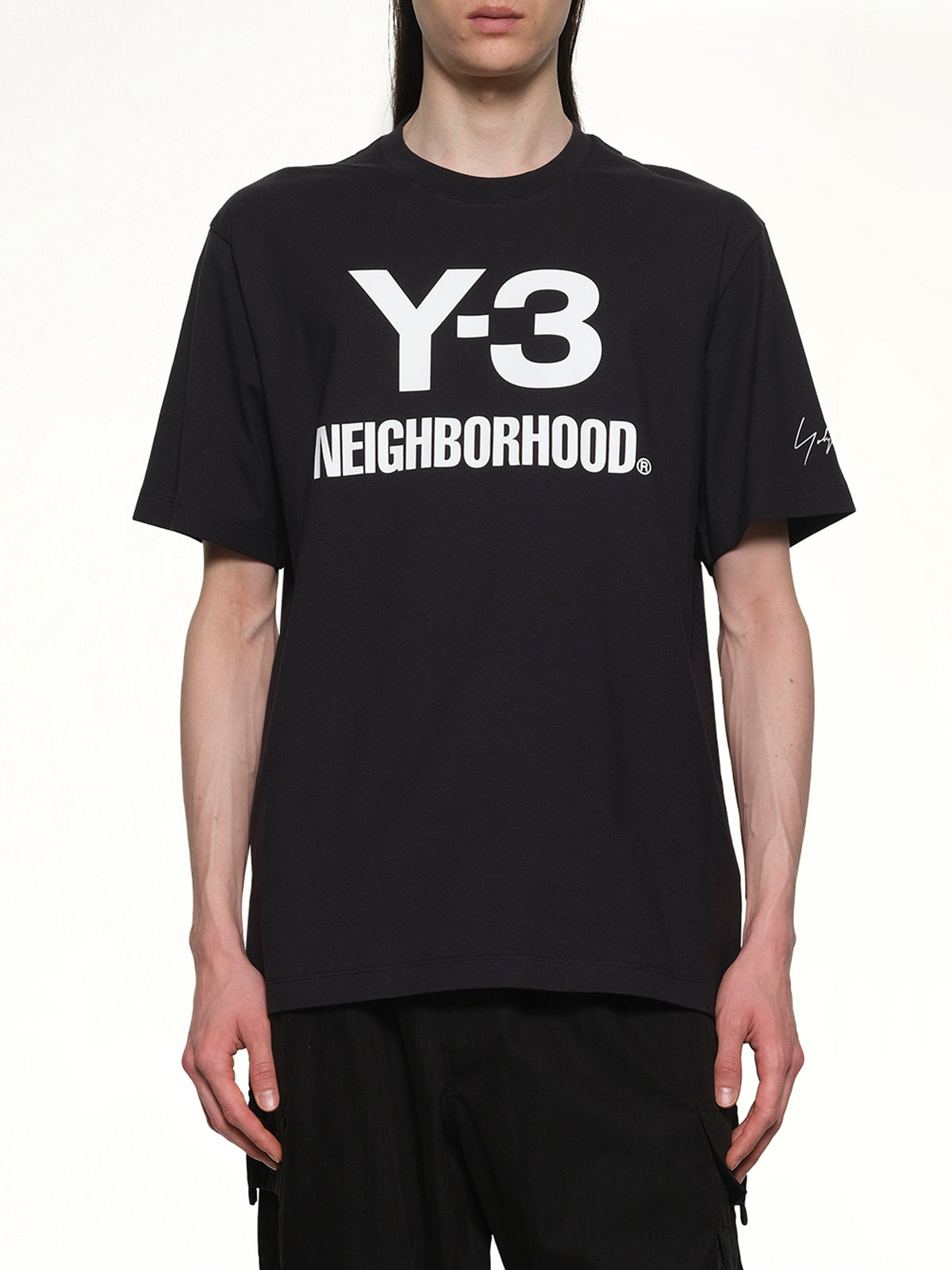Y-3 X NBHD 黑色徽标T恤