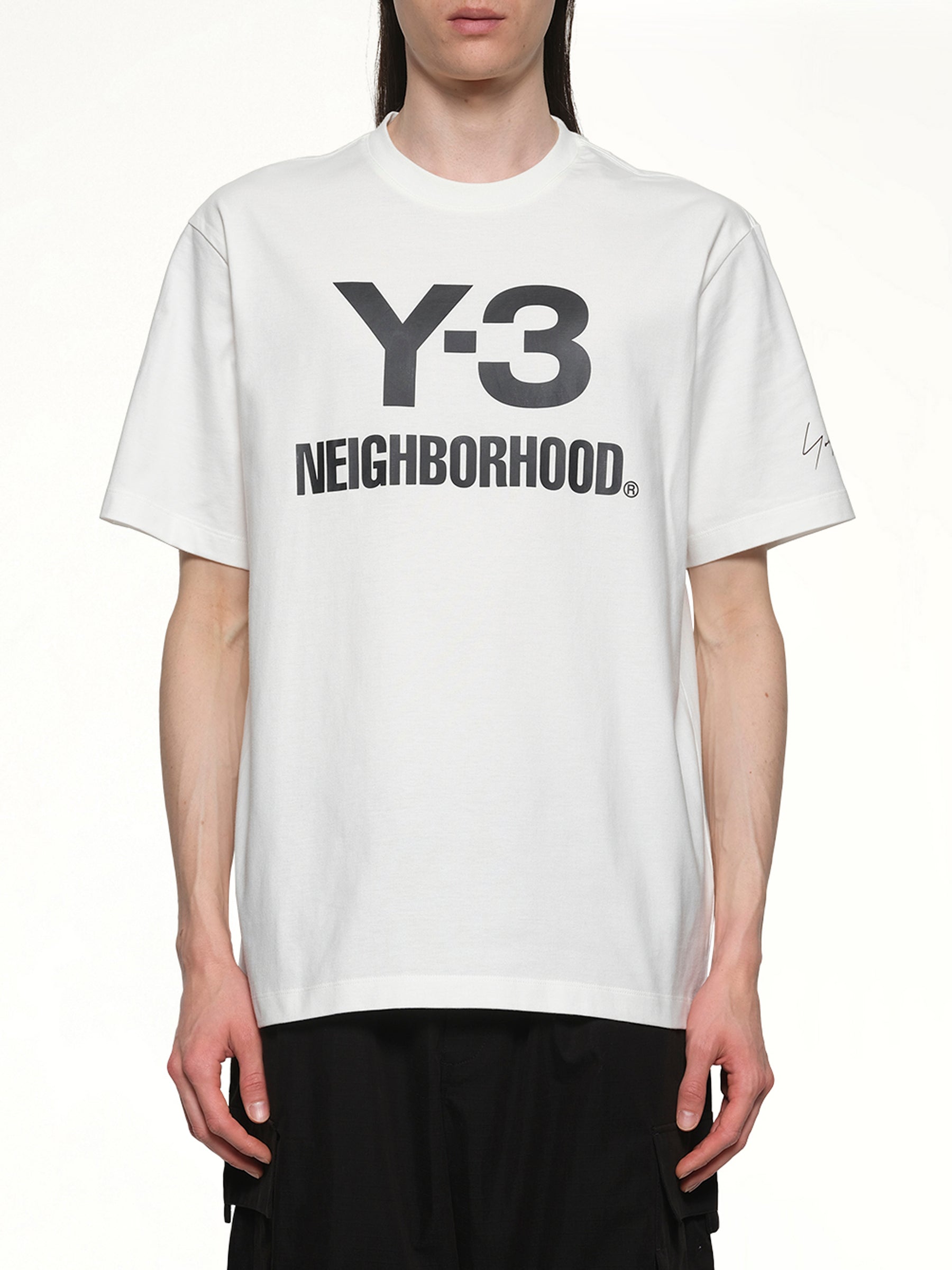 Y-3 X NBHD 白色标志 T 恤