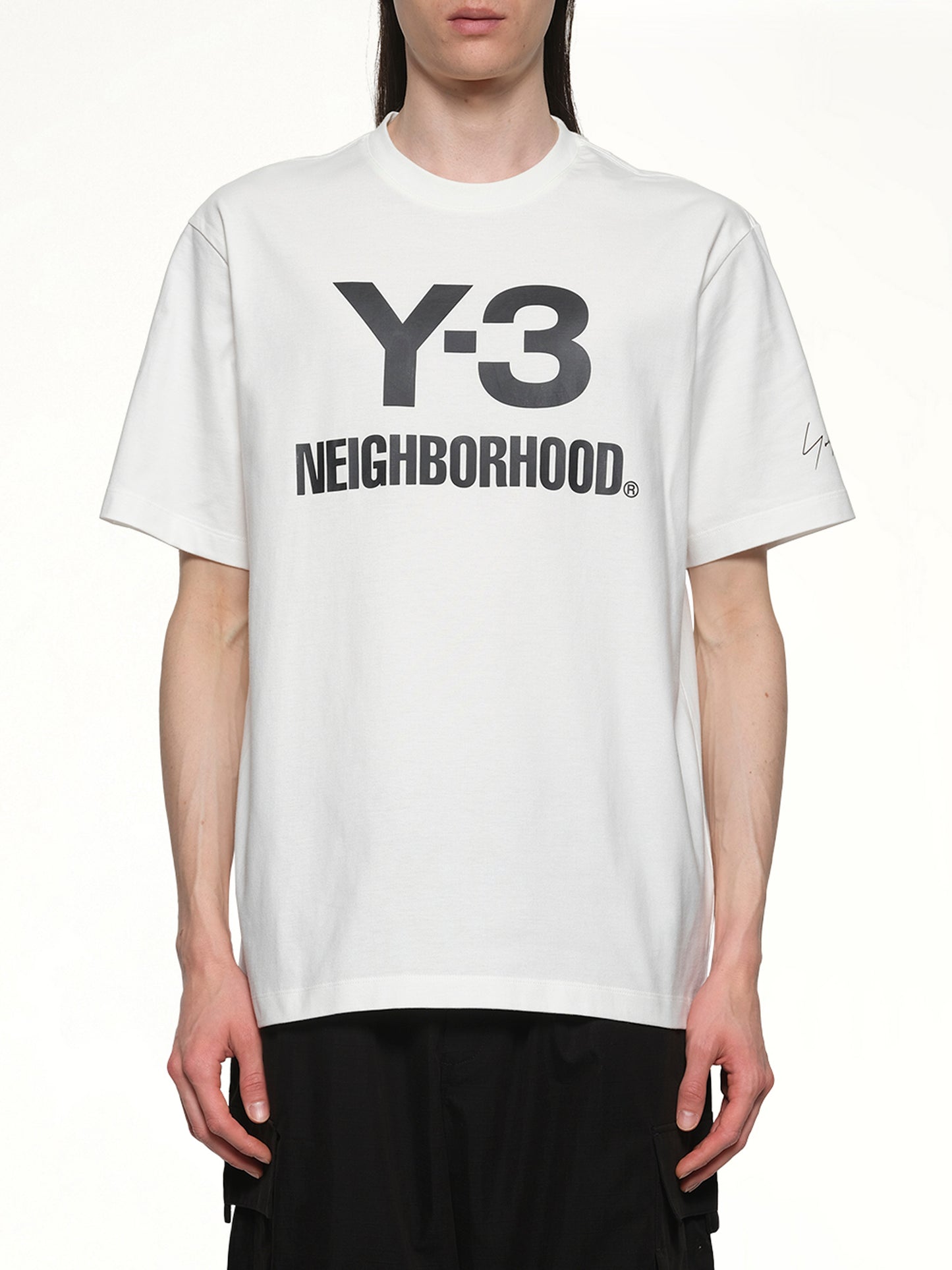 Y-3 X NBHD Logo T-Shirt in White