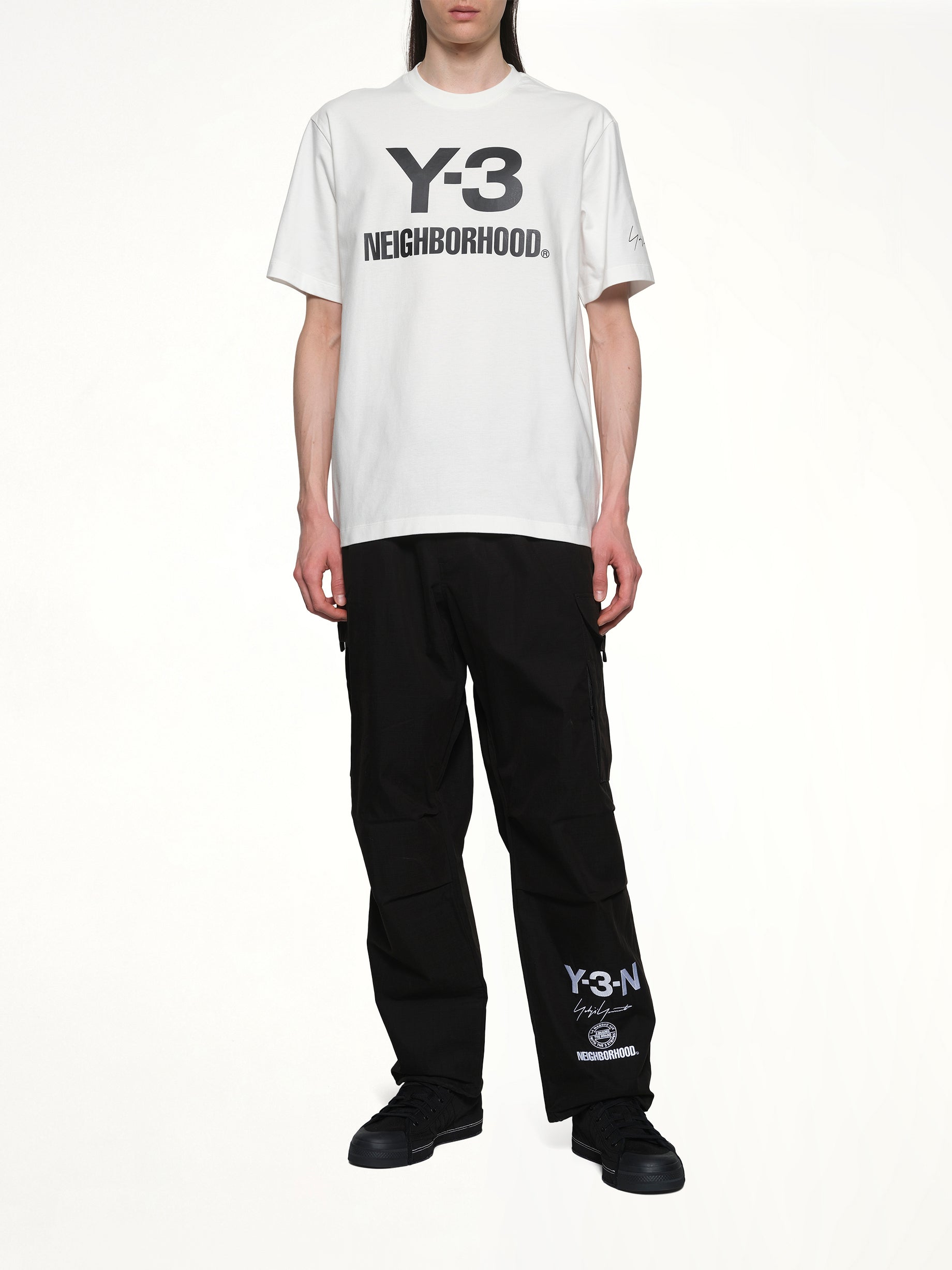 Y-3 X NBHD 白色标志 T 恤