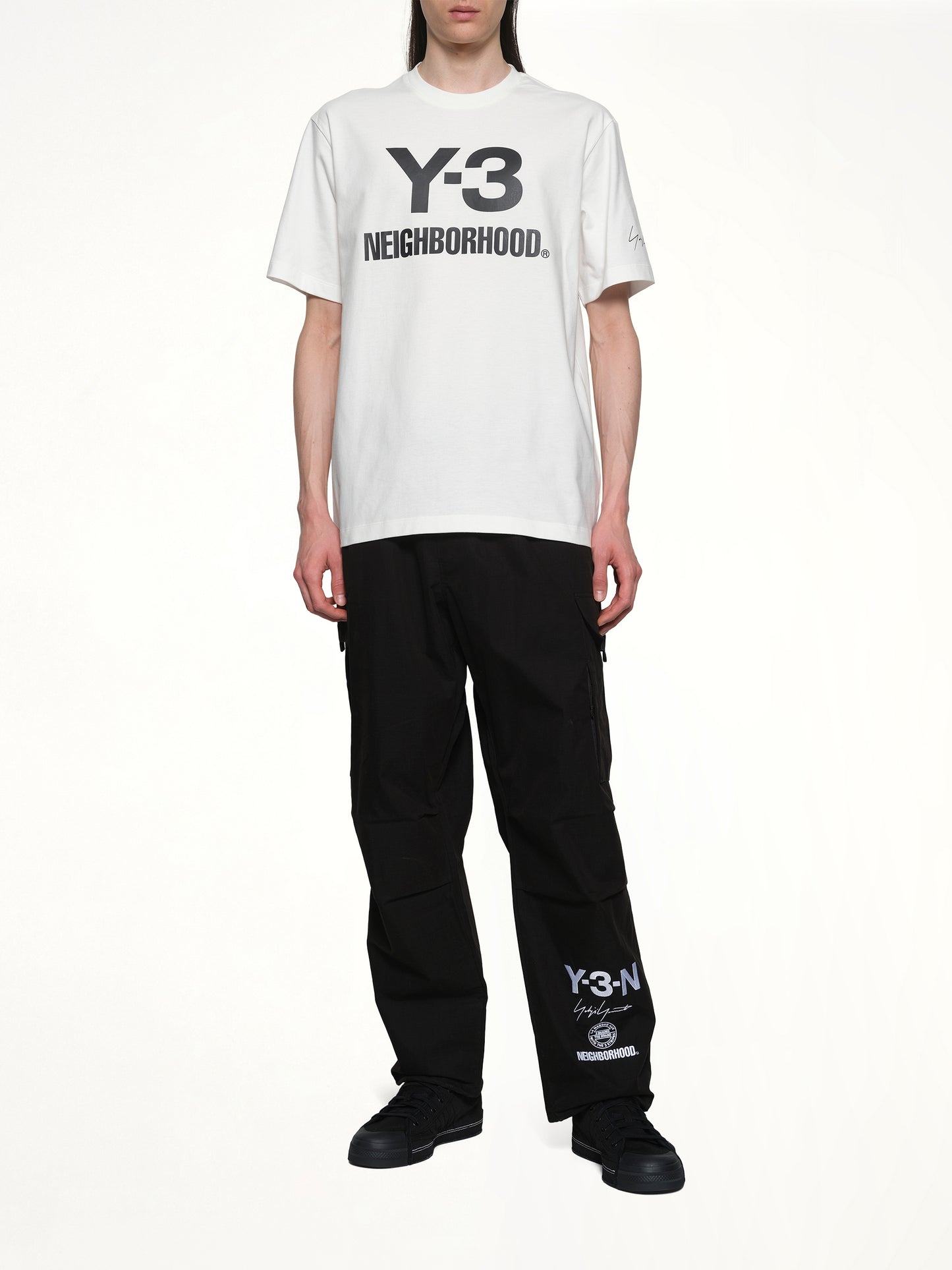 Y-3 X NBHD Logo T-Shirt in White