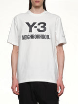 Y-3 X NBHD 白色标志 T 恤