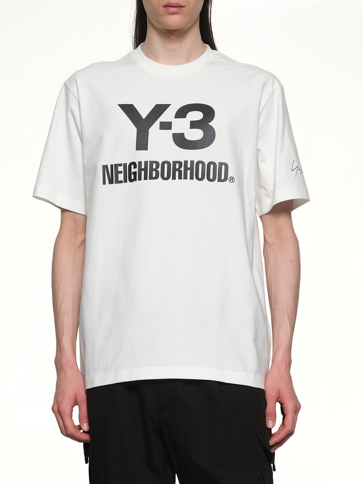 Y-3 X NBHD Logo T-Shirt in White