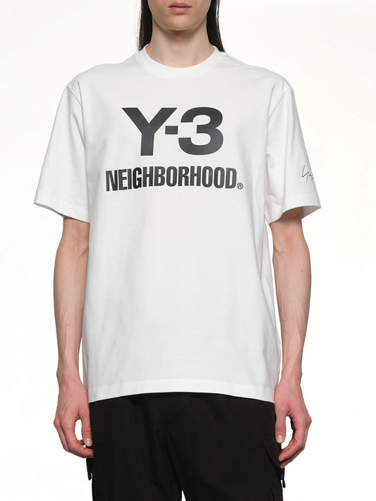 Y-3 X NBHD Logo T-Shirt in White