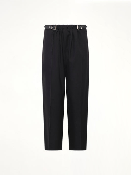 Belted Trousers in Black