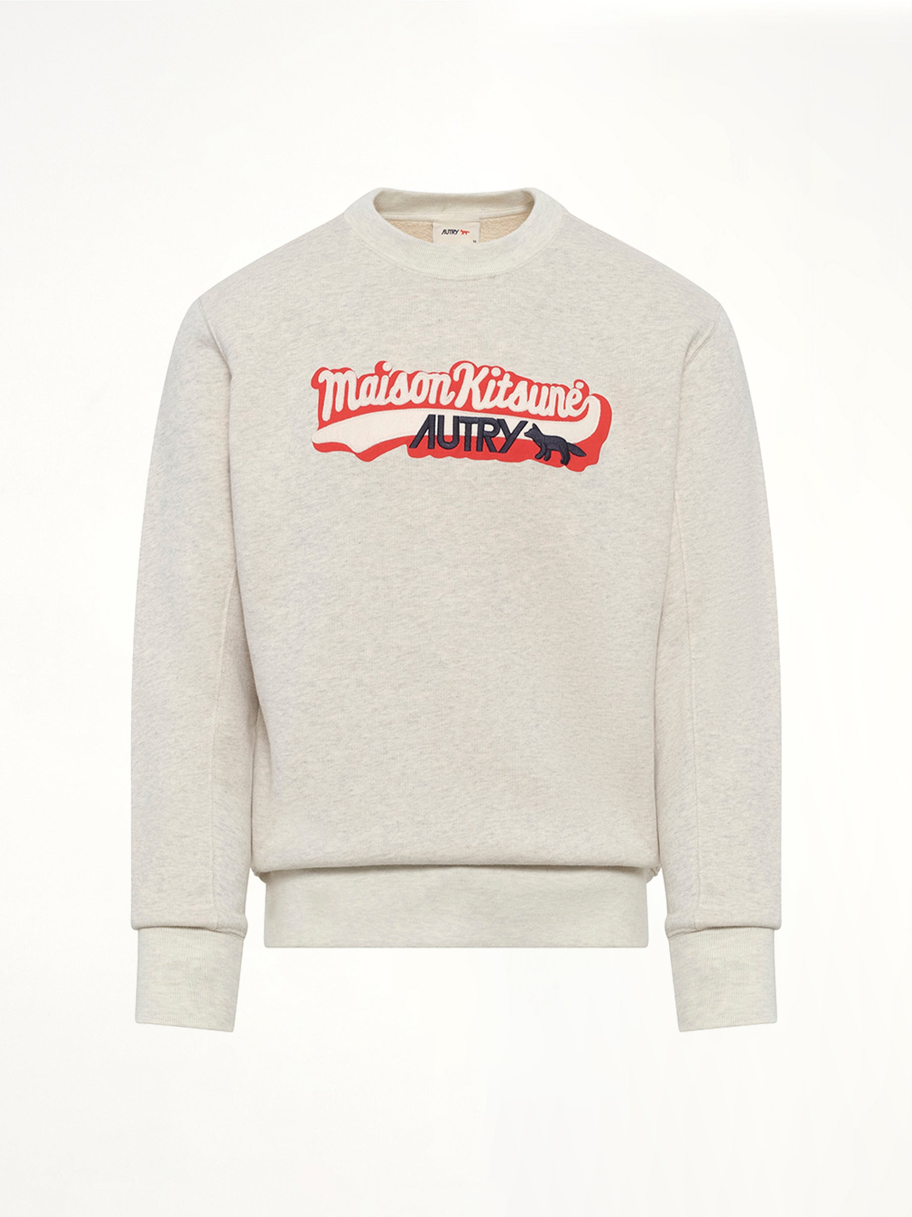 그레이 멜란지 Autry x Maison Kitsune 스웨트셔츠